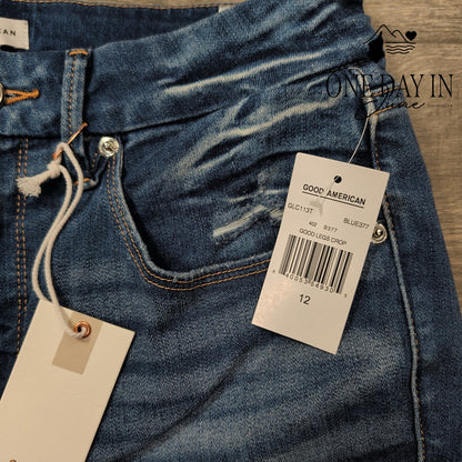 Good American Good Legs Crop Skinny Jeans Size 12