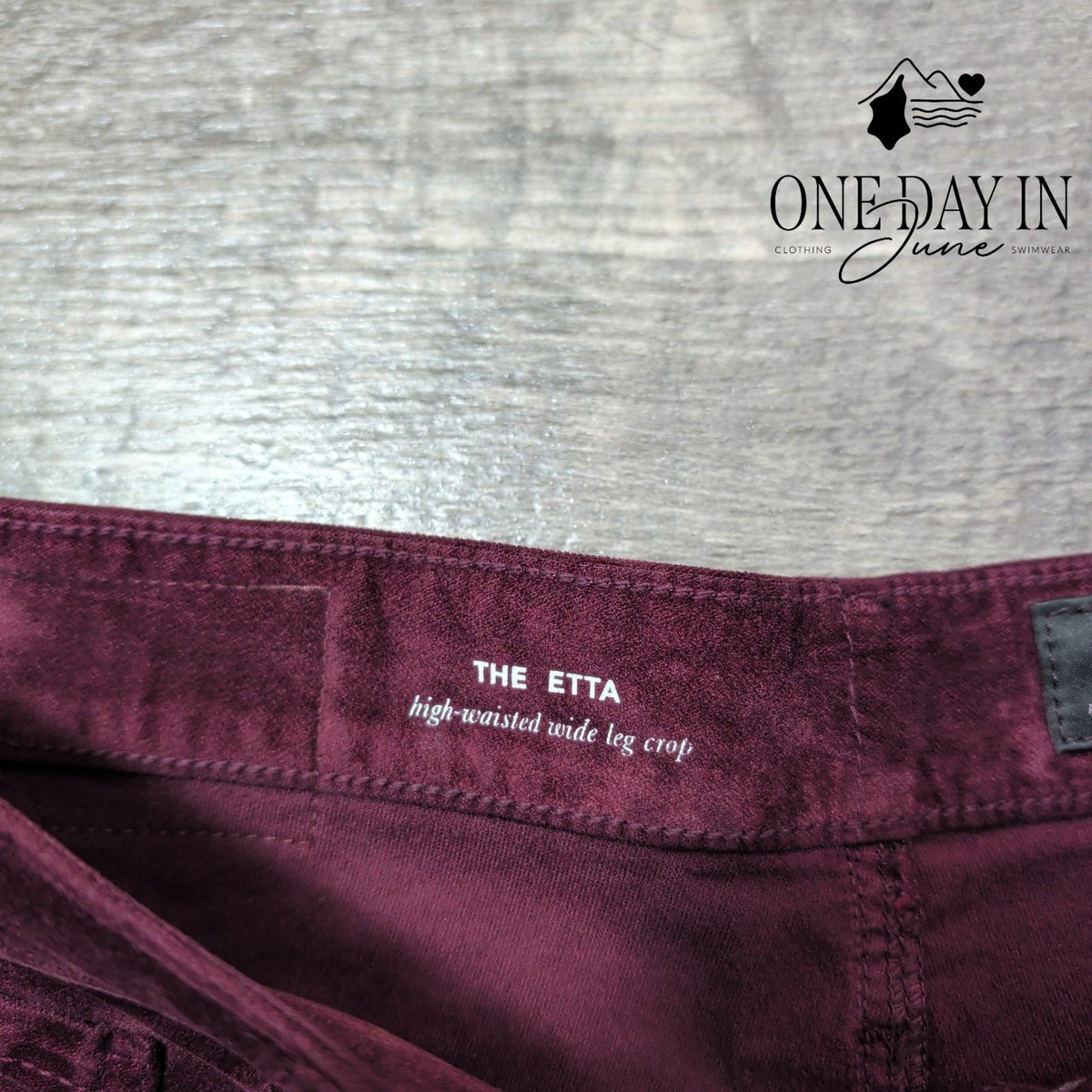 AG Adriano Goldschmied The Etta Velveteen Wide Leg Crop Pants NWT Size 4