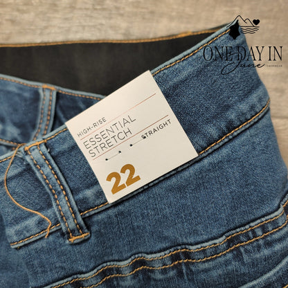 Lane Bryant Plus Size High Rise Straight Jeans Size 22