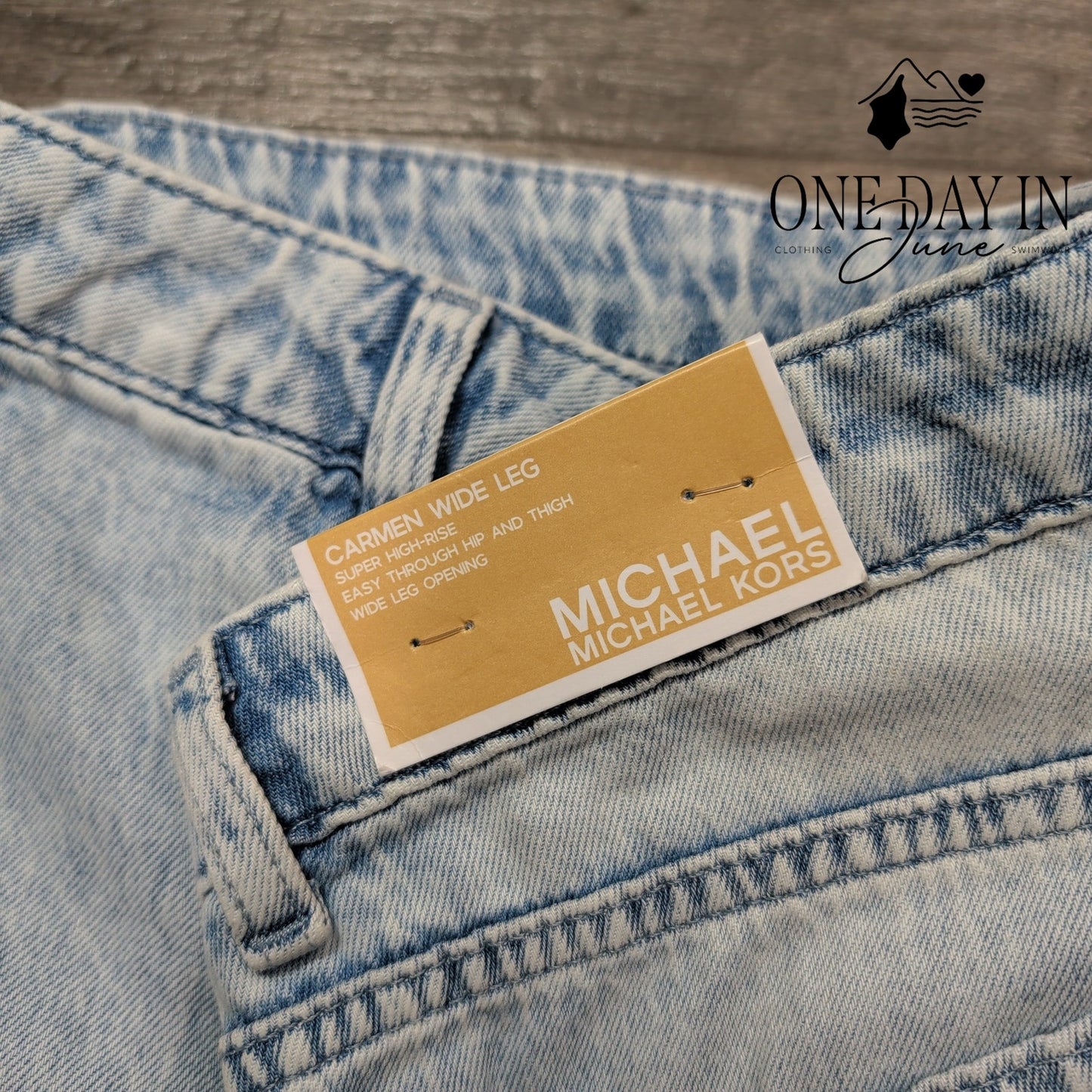 Michael Kors Carmen Wide Leg Jeans Size 10