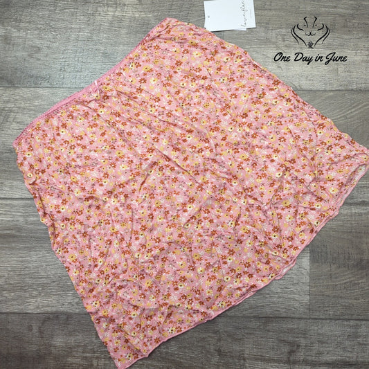 Love Fire Floral Slip Skirt Size XL