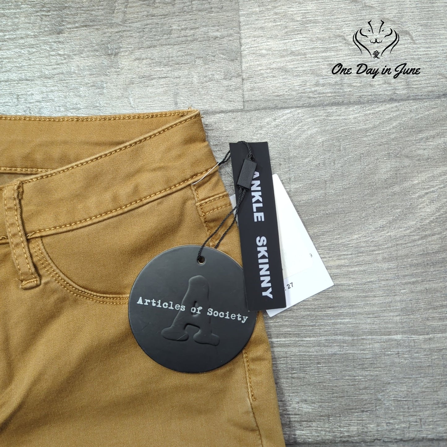 Articles of Society Mid Rise Ankle Skinny Jeans Size 27 (4)