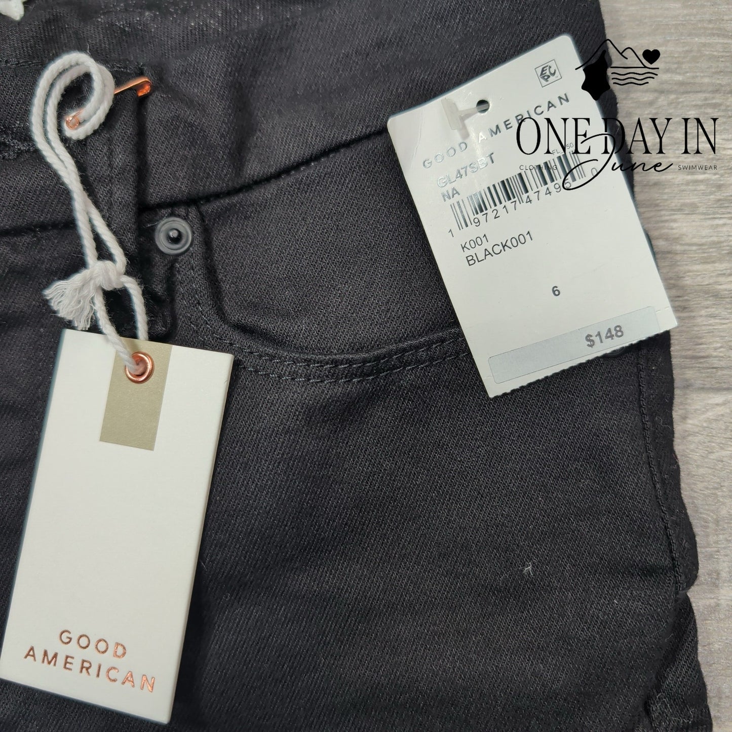 Good American Good Legs Skinny Jeans Black NWT MSRP $148 Size 6 (28)