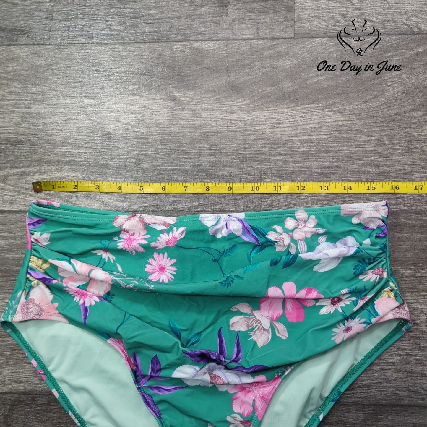 Cupshe Floral Tummy Control Bikini Bottom Size XL