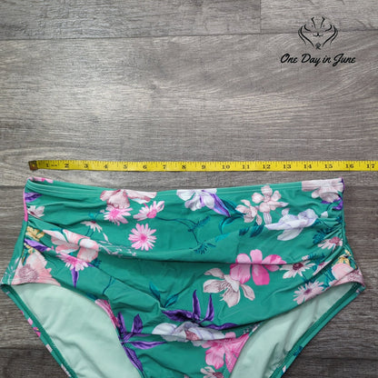 Cupshe Floral Tummy Control Bikini Bottom Size XL