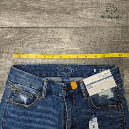 Arizona Jean Co. Juniors High Rise Curvy Skinny Size 5