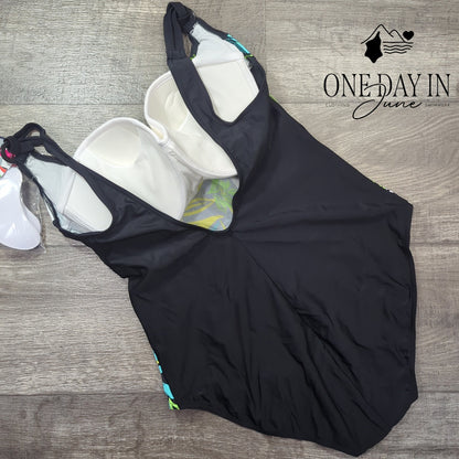 Merry Style Plus Size Molded Cup One Piece Swimsuit Size 4XL