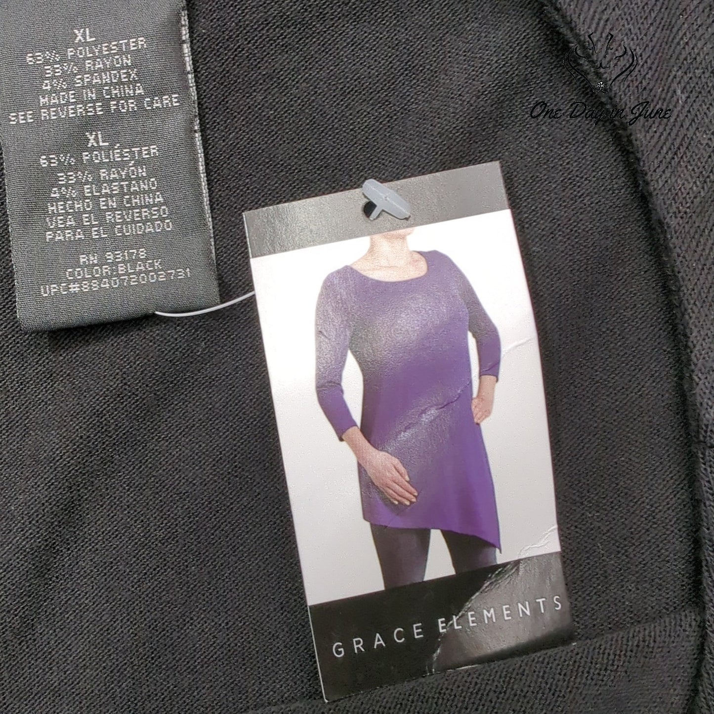 Grace Elements 3/4 Sleeve Top Size XL