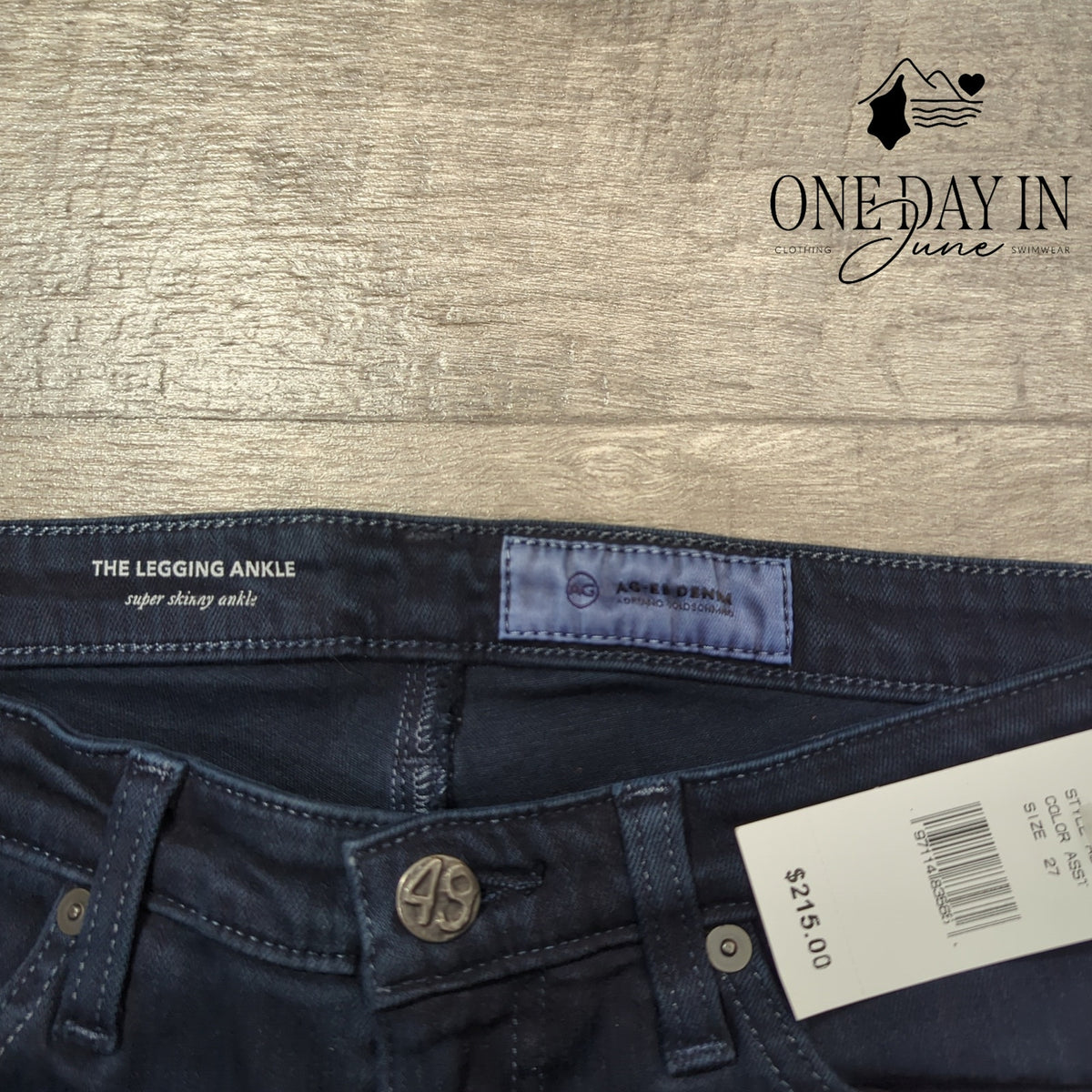 AG Adriano Goldschmied The Legging Ankle Super Skinny Jeans Blue NWT $215 Size 4