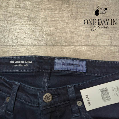 AG Adriano Goldschmied The Legging Ankle Super Skinny Jeans Blue NWT $215 Size 4