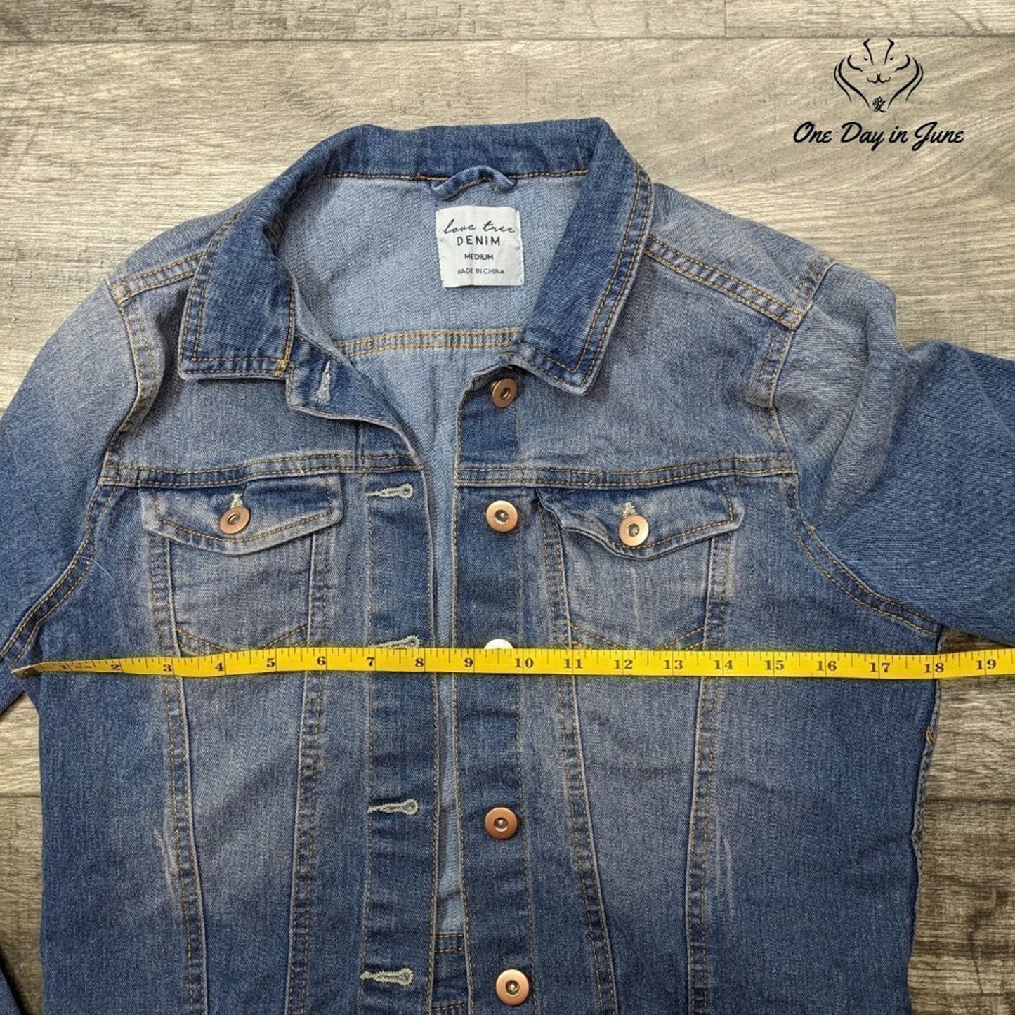 Love Tree Denim Jacket Size M