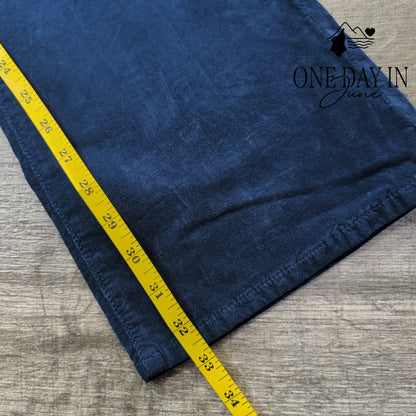AG Adriano Goldschmied Angel Fatigue Bootcut Corduroy Pants Navy NWT $215 Size 4