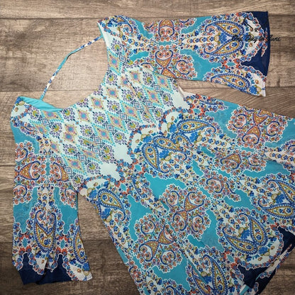 As U Wish 3.4 Sleeve Layered Mini Dress Size S