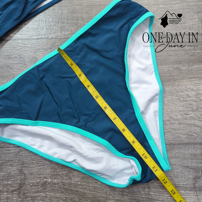 Charmo High Waist Crop Bikini Swimsuit Size M