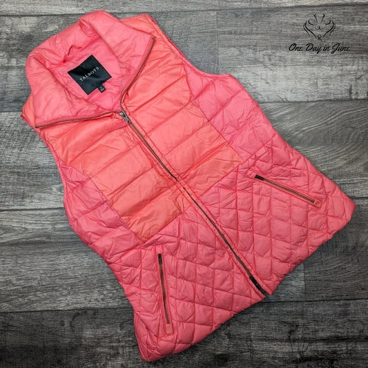 Talbots Puffy Zip Front Vest Size S