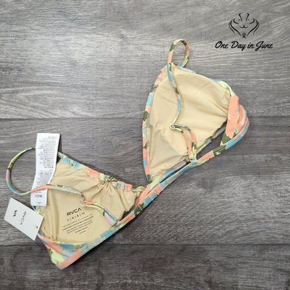 RVCA On The Road Trilette Bikini Top Size L