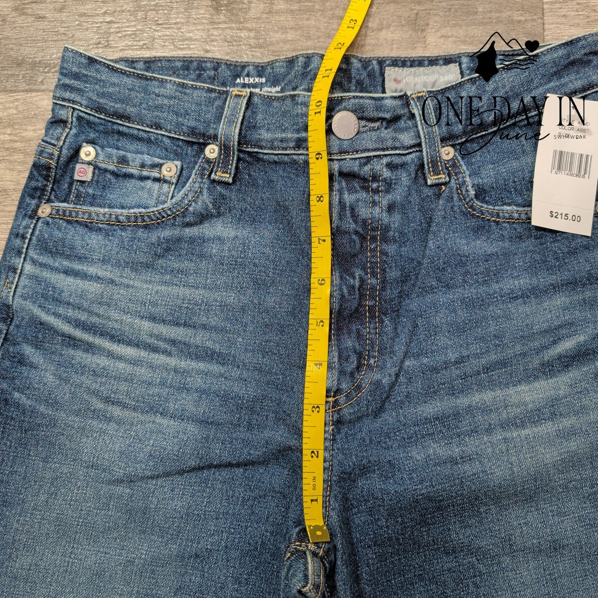 AG Adriano Goldschmied Alexxis High Rise Vintage Straight Jeans Blue NWT Size 4