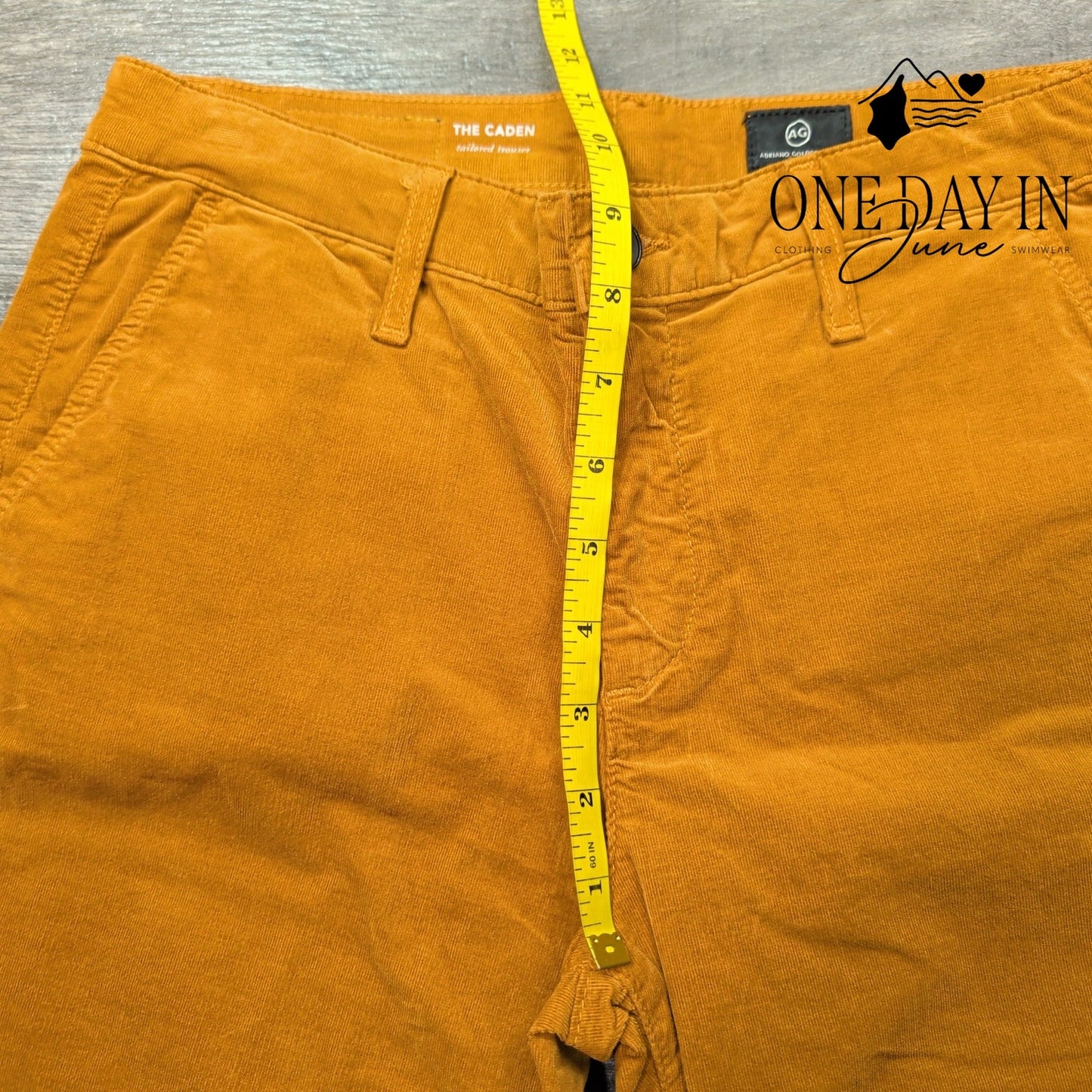 AG Adriano Goldschmied Caden Tailored Trouser Corduroy Pants NWT $215 Size 4 (27