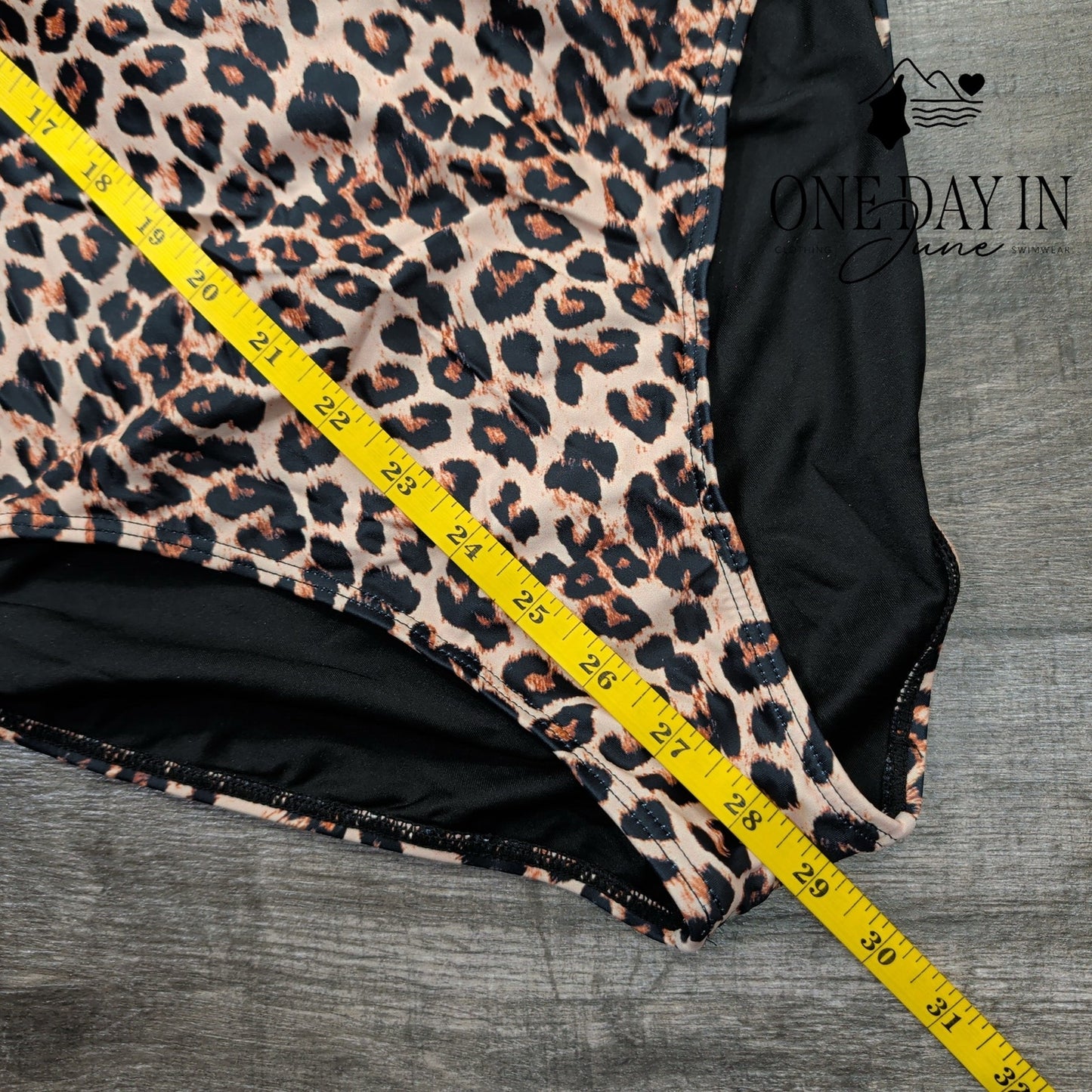 Blooming Jelly Leopard Lace Up Back One Piece Swimsuit Size XL