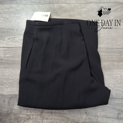 Liz Claiborne Modern Status Dress Pants Petite Black Straight Leg NWT Size 14