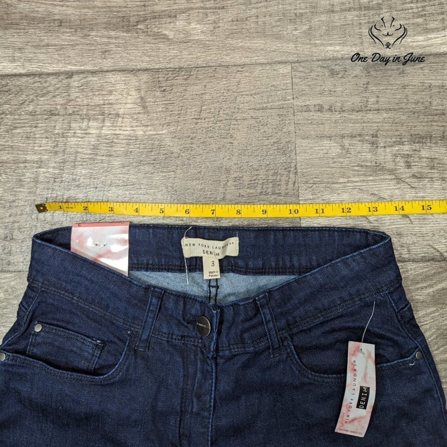 New York Laundry Cropped Jeans Juniors Dark Wash Denim Capri NWT Size 3
