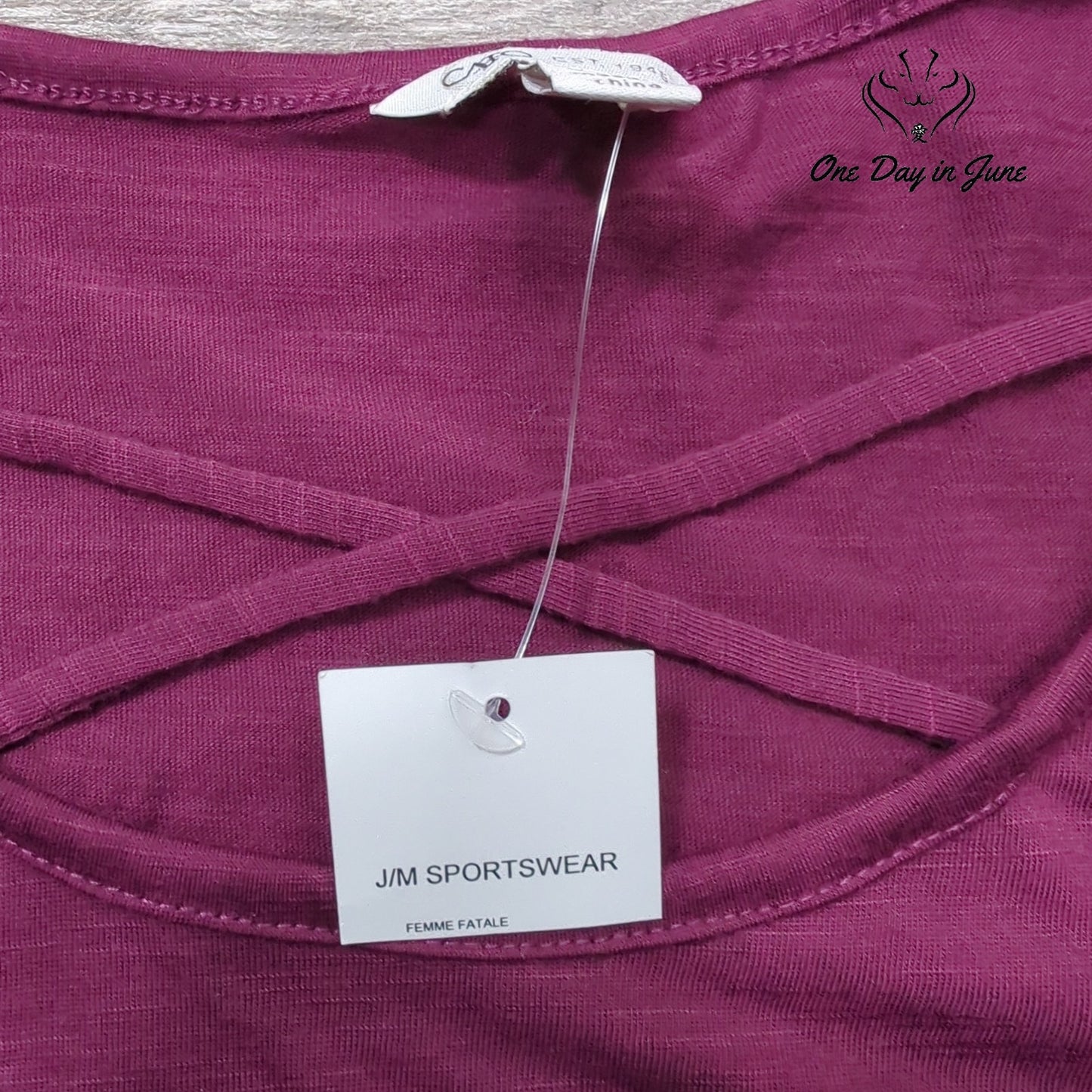 Cato Let Me Get This Straight Graphic Long Sleeve Tee Purple NWT Size M