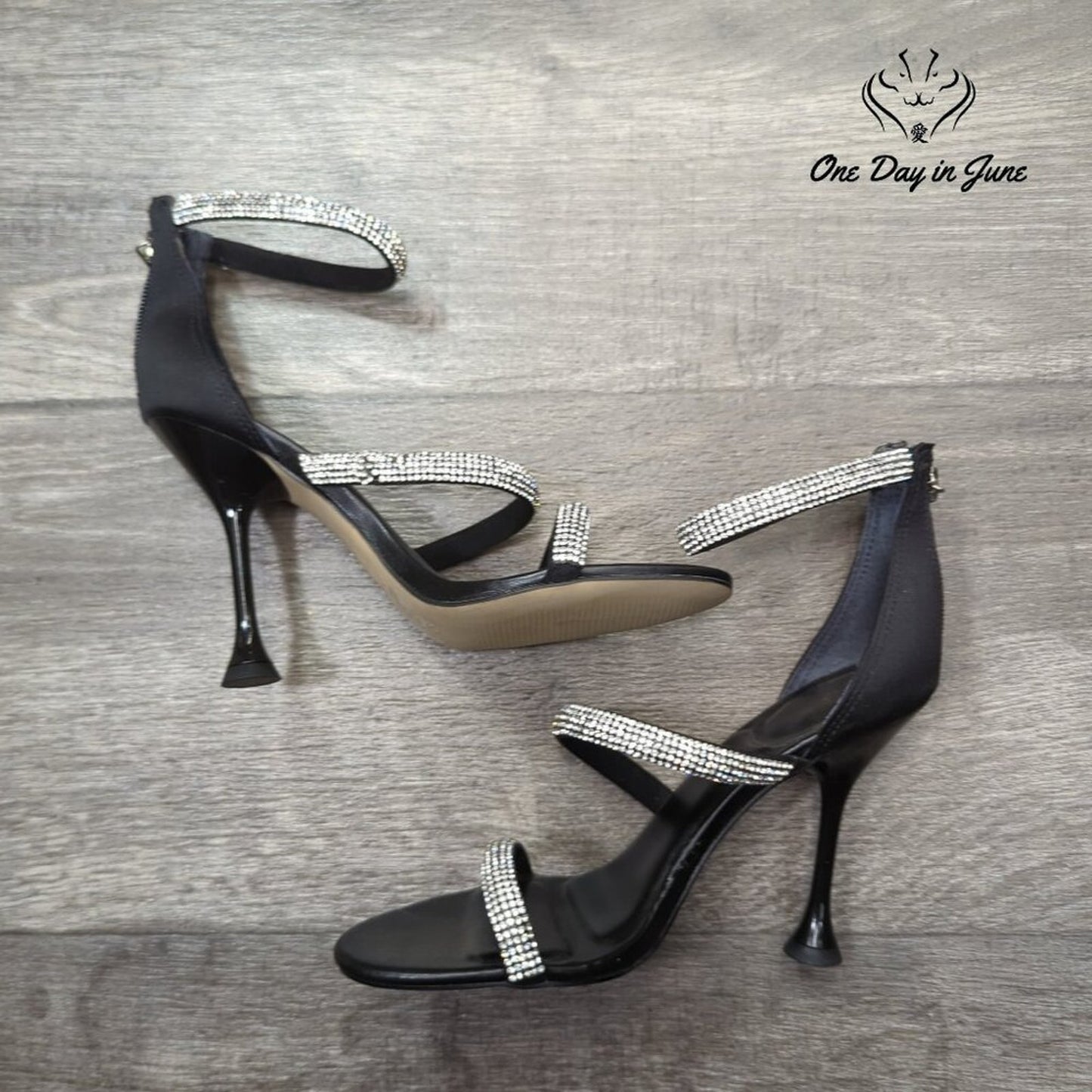 Marc Fisher Jeweled Ankle Strap Heels Size 5.5