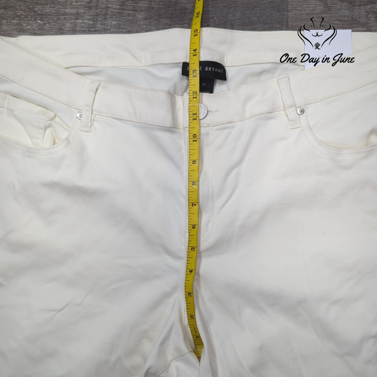 Lane Bryant Signature Fit Skinny Jeans Plus Ivory White NWT Size 22