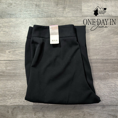 Worthington Audrey Fit Dress Pants Short Black Stretch NWT Size 10 Short