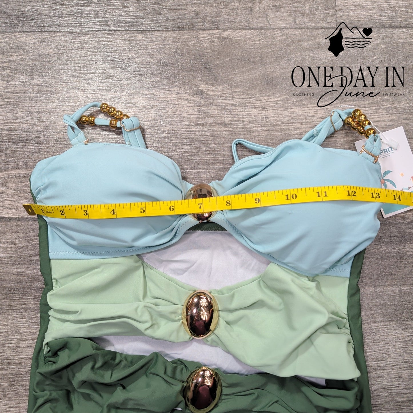 Eomenie Cut Out Tiered One Piece Swimsuit Size M
