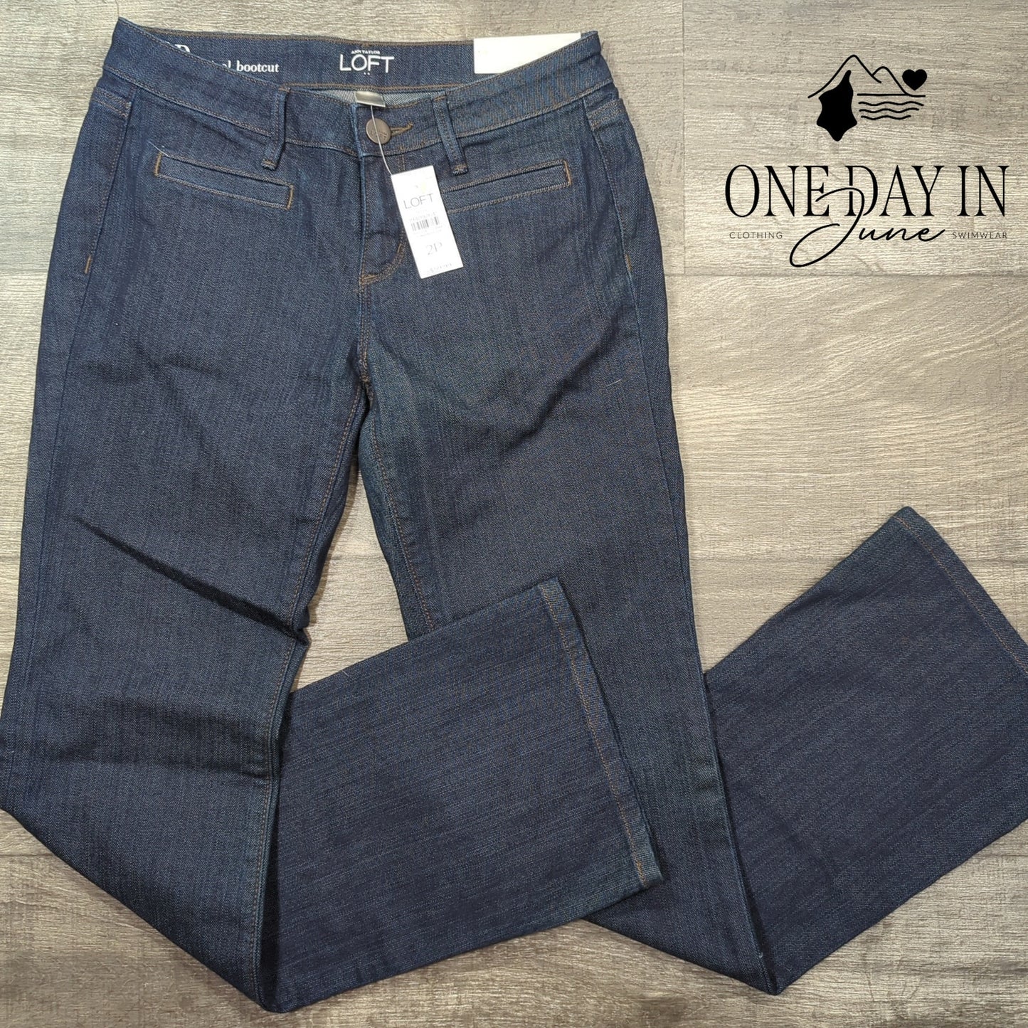 Loft Petite Original Bootcut Jeans Size 2P