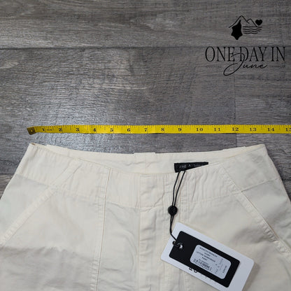 Rag & Bone Leyton Workwear Pants Ivory Utility Wide Leg NWT Size 0