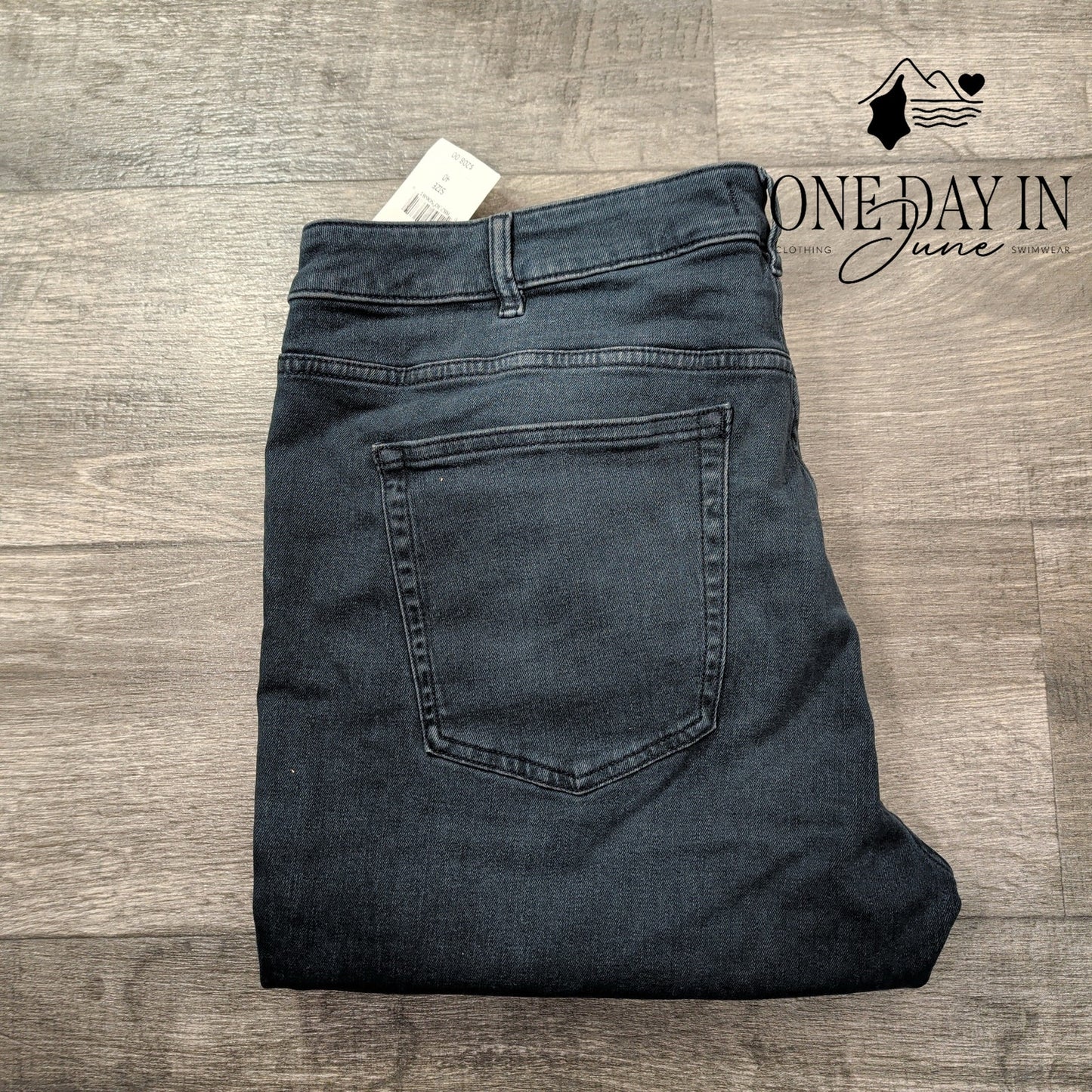 DL1961 Nick Slim Jeans Admiral Dark Wash DL Ultimate Stretch NWT Size 40X34