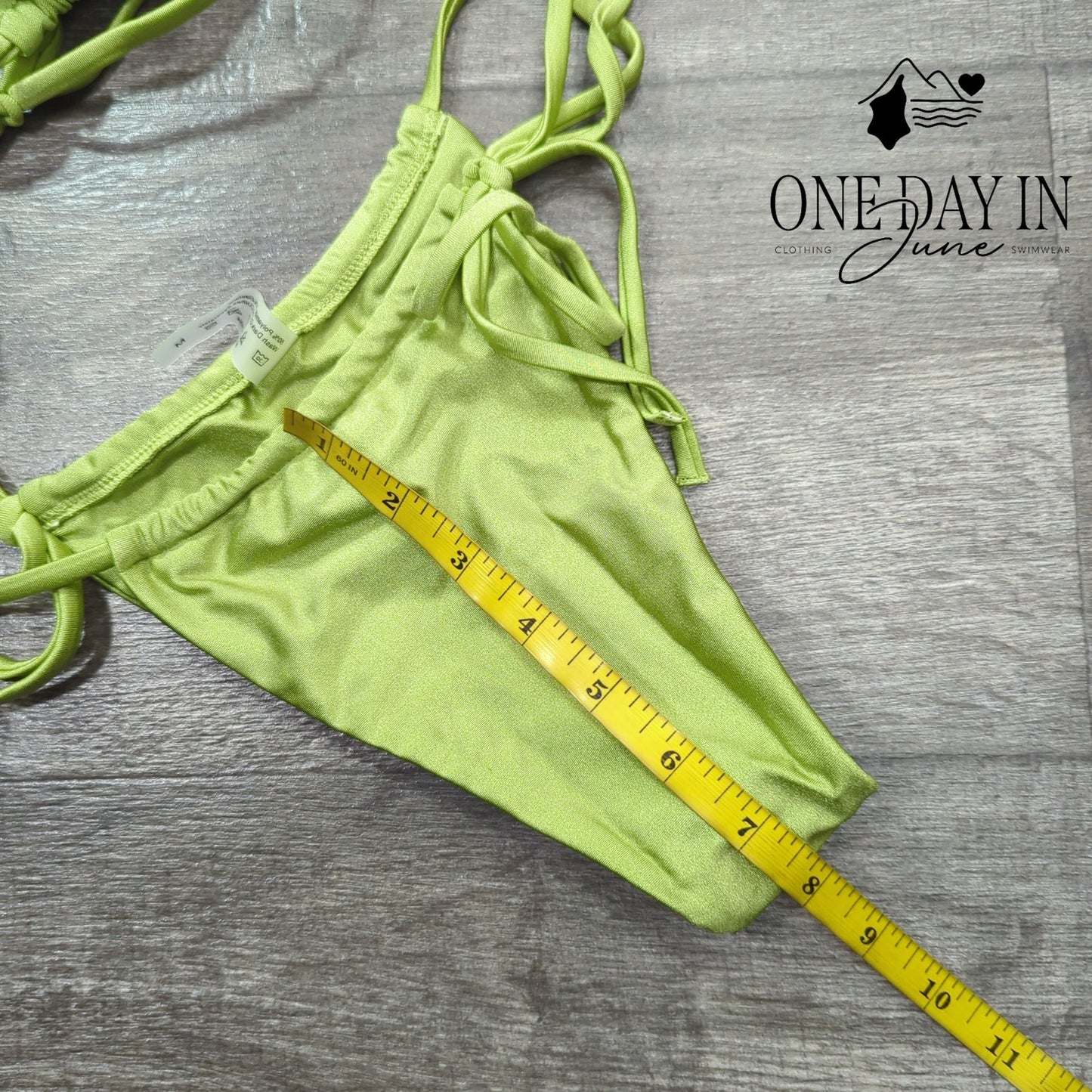 Charmo Adjustable Triangle Tie Side Bikini Swimsuit Size M