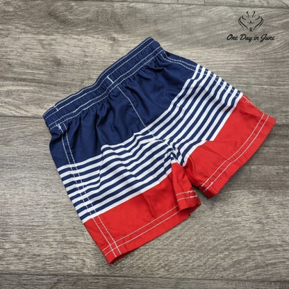 Carters Boys Striped Swim Trunks Size 12 mths