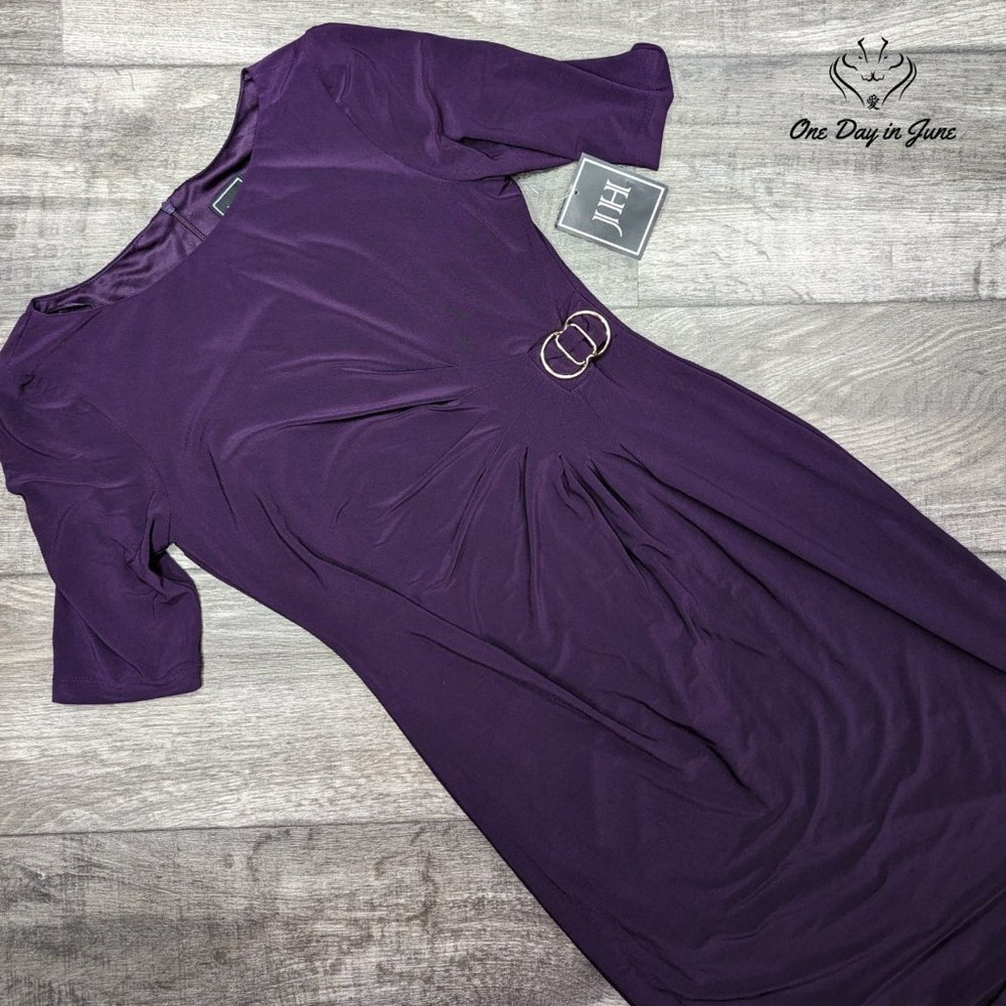 JH Short Sleeve Fit and Flare Dress Size 6