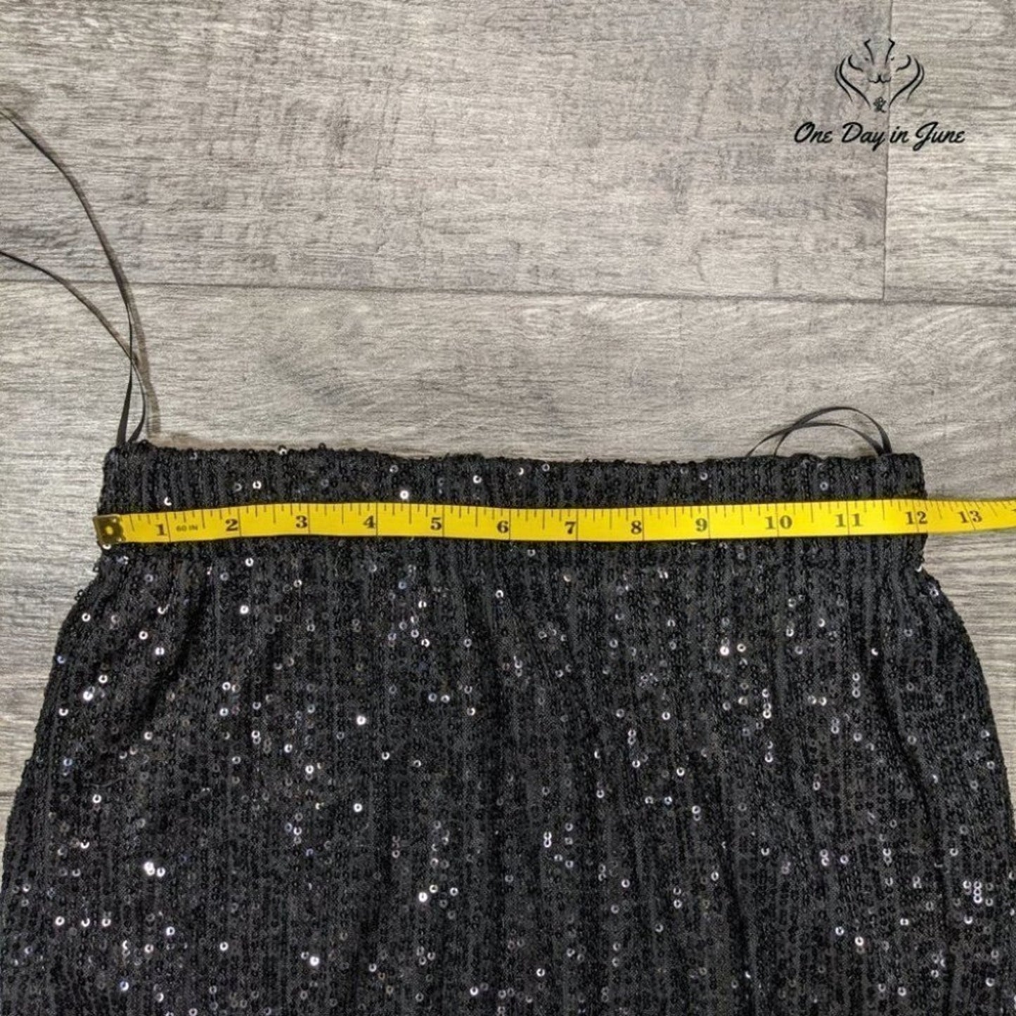 Blue Rain Women's Sequin Layered Elastic Waist Skirt Size XS