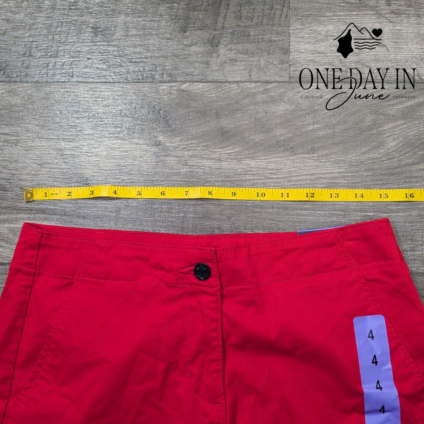 Nautica 5" Inseam Twill Short Size 4