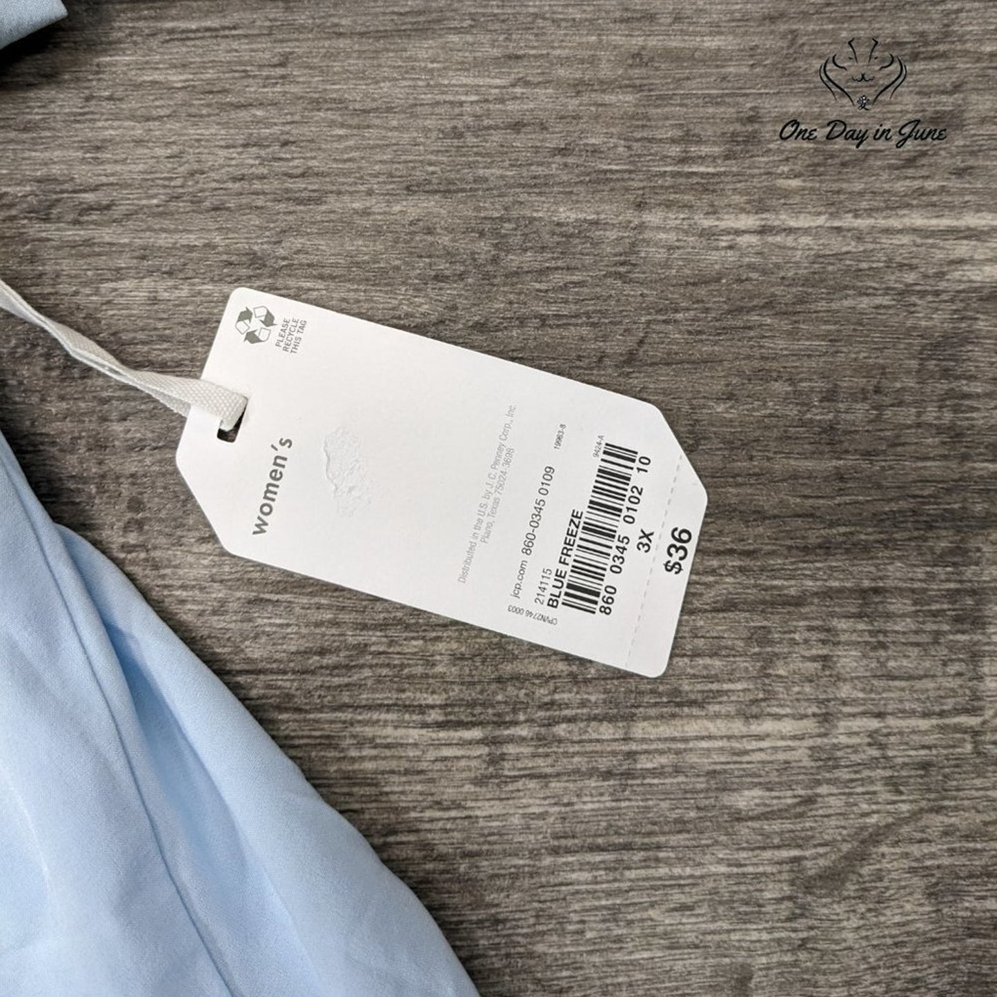 Stylus Plus Size Crew Neck Short Sleeve Top Size 3X