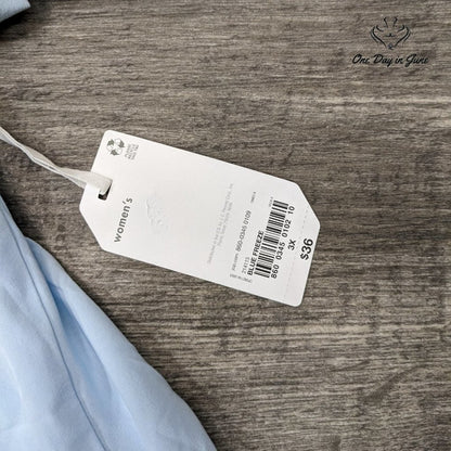 Stylus Plus Size Crew Neck Short Sleeve Top Size 3X