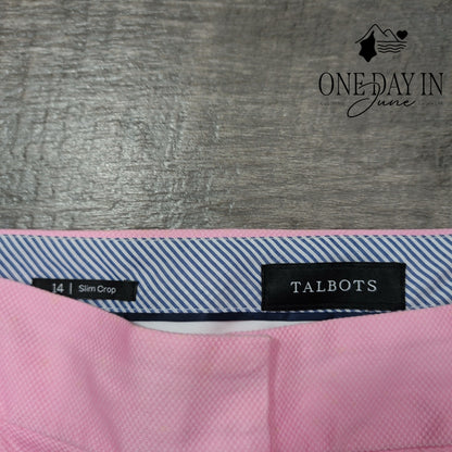 Talbots Slim Crop Pants Size 14