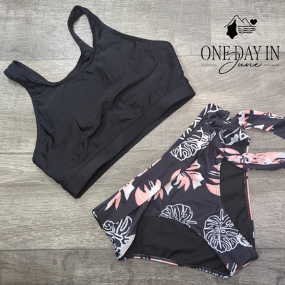 Aimage Crop Top Bikini Swimsuit Size M