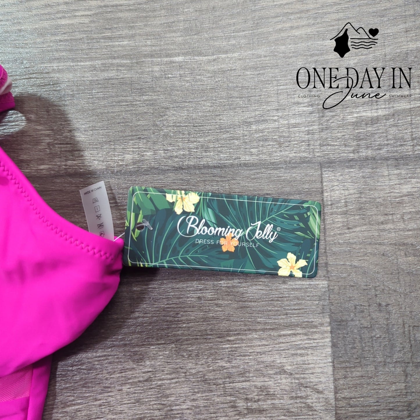 Blooming Jelly Cut Out Mesh One Piece Swimsuit Size S