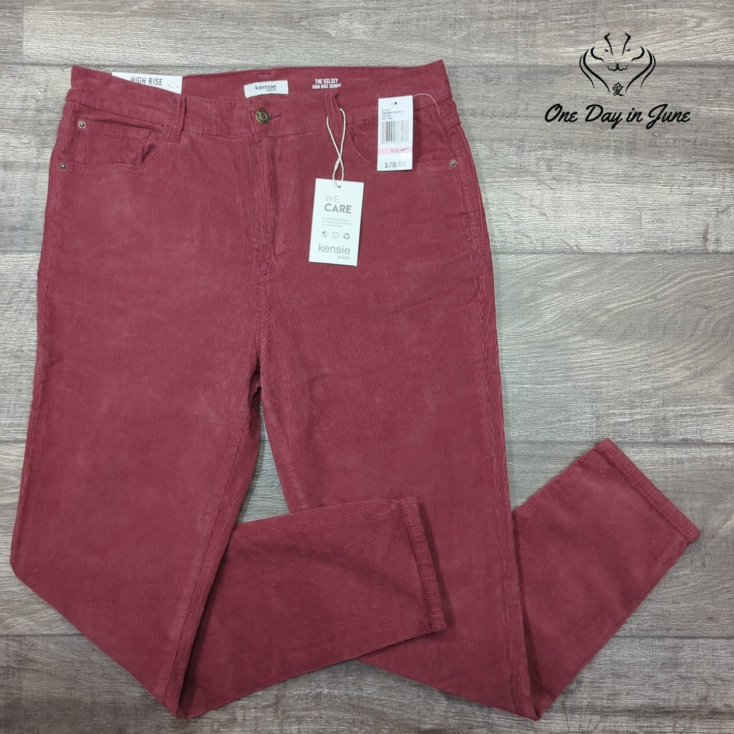 Kenzie The Kelsey High Rise Skinny Corduroy Pants Size 10