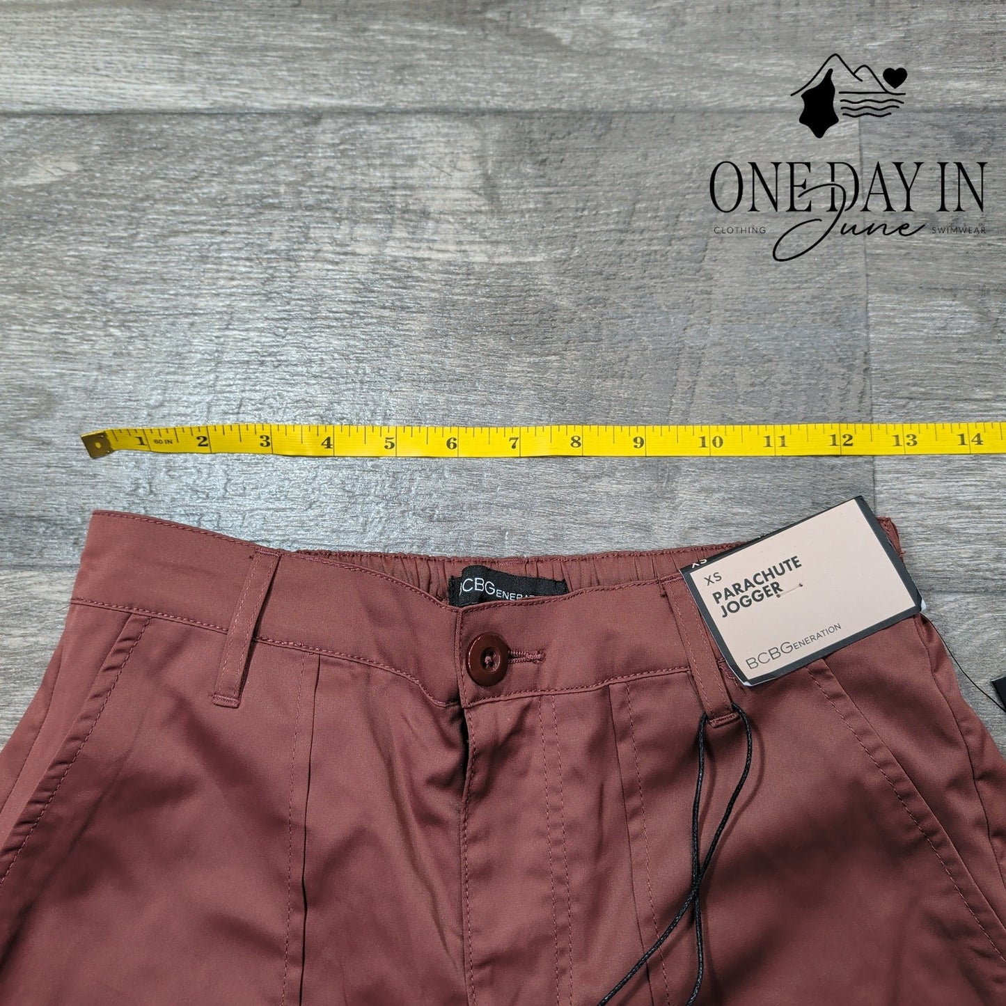 BCBGeneration Parachute Jogger Pants Brown Cargo Utility NWT Size XS