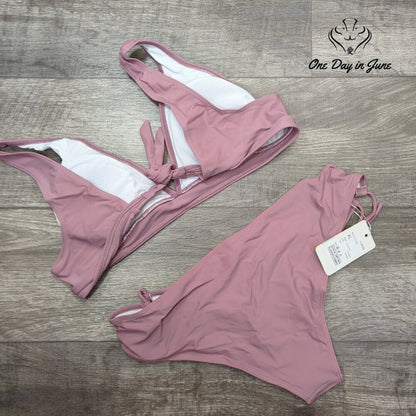 Lomitti Tie Side Tie Back Bikini Swimsuit Size XL