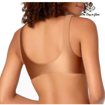 Anne Cole Tie Front Scoop Bikini Top Swimwear Size L
