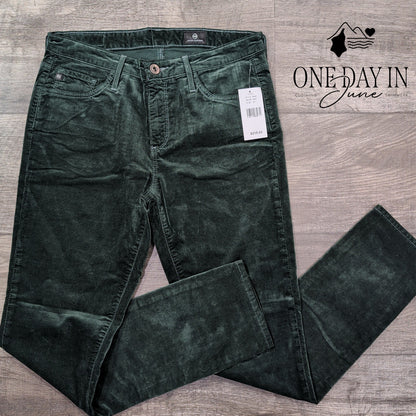 AG Adriano Goldschmied Velvateen Straight Leg Jeans Size 4 (27)