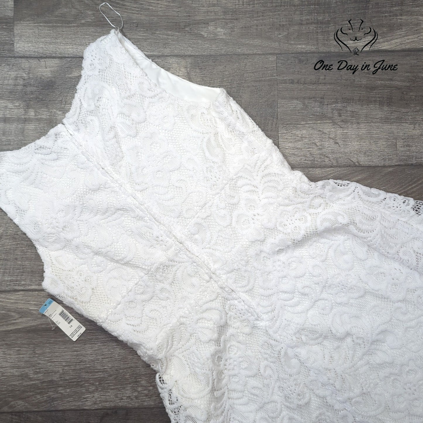 metaphor Sleeveless Lace Layered Mini Dress Size 14