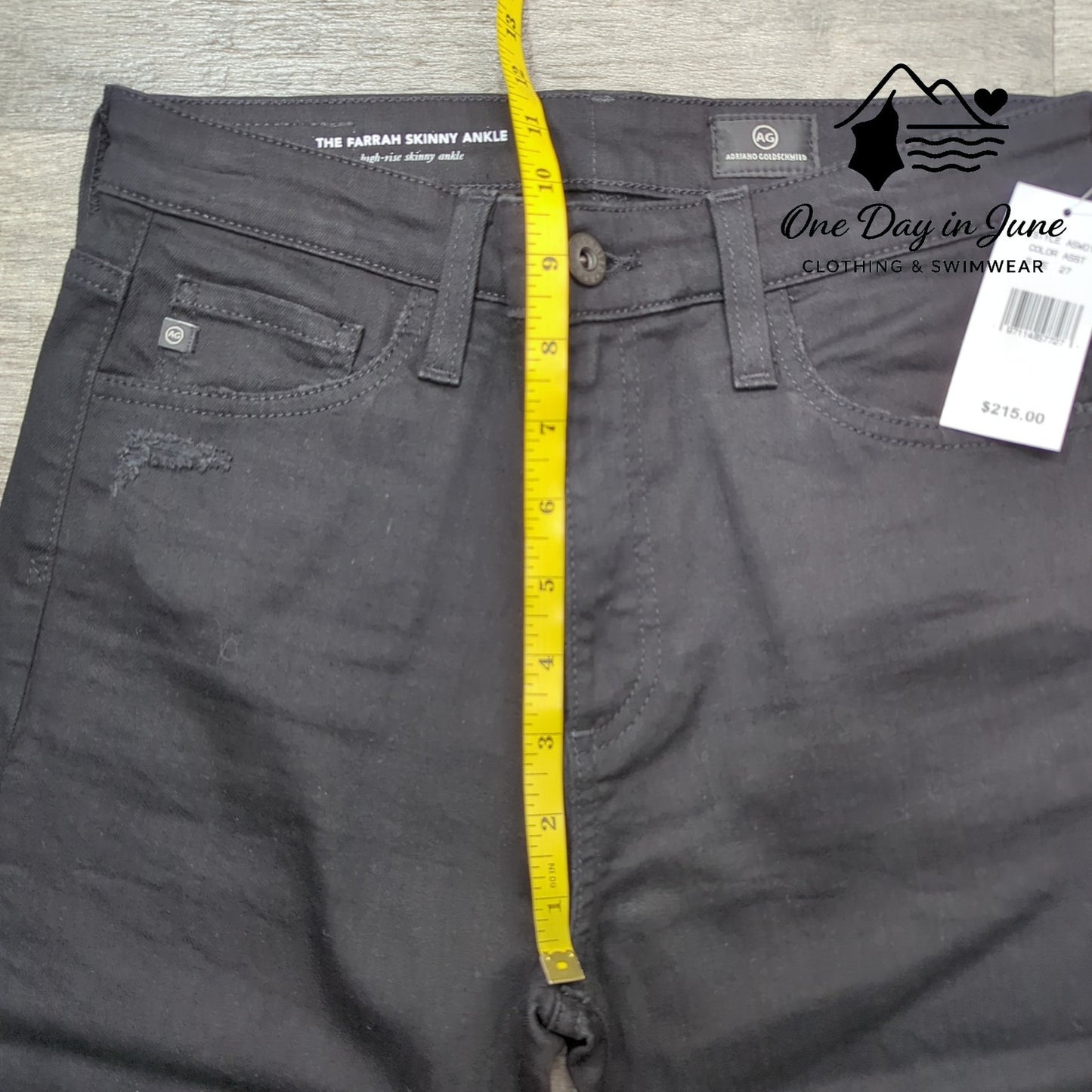 AG Adriano Goldschmied The Farrah Skinny Ankle Jeans Size 27 (4)